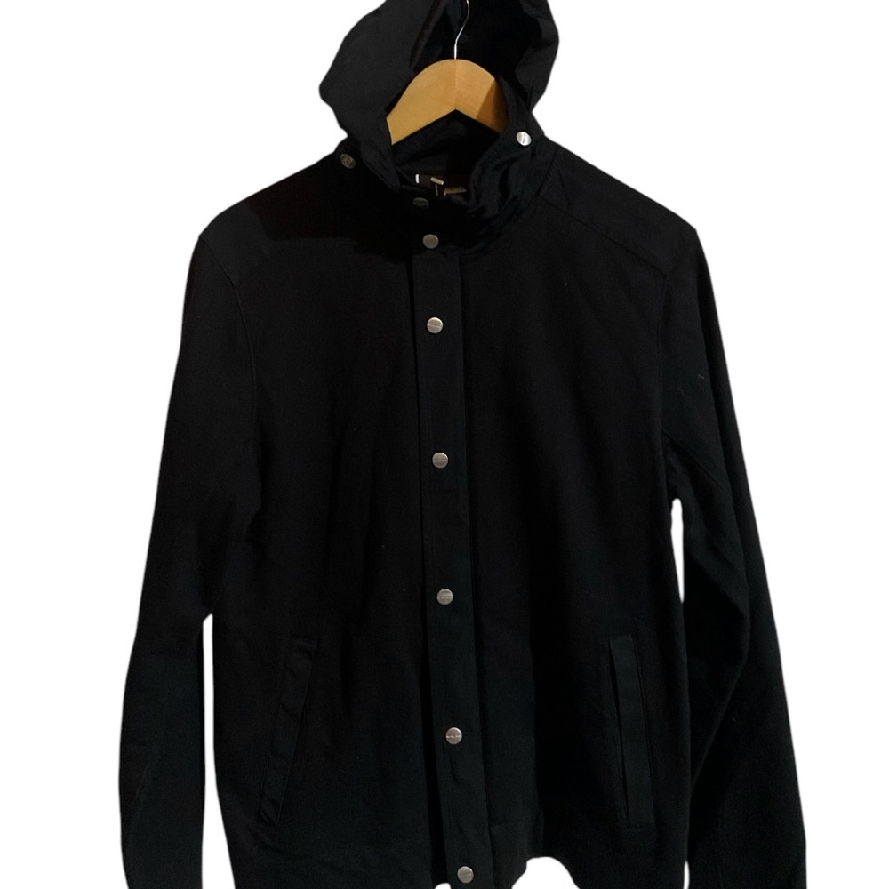 💦 Michael KORS Men Black Hooded Jacket  Size M